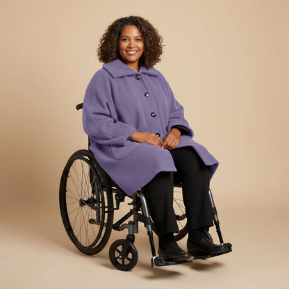 Warme Rolstoel Poncho van Zachte Fleece – Boris Industries