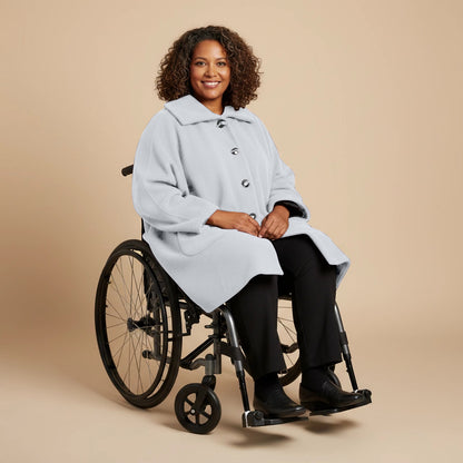 Warme Rolstoel Poncho van Zachte Fleece – Boris Industries