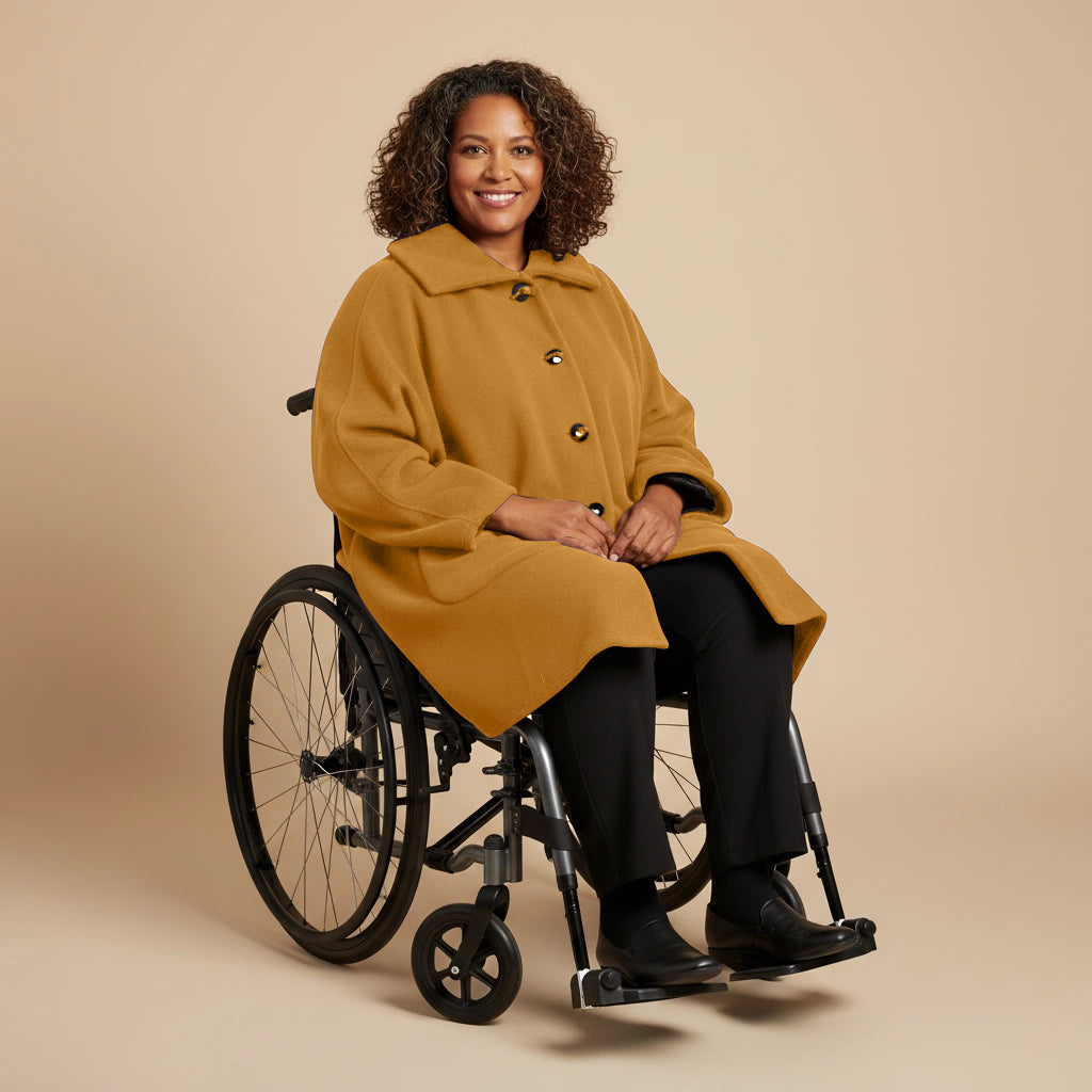 Warme Rolstoel Poncho van Zachte Fleece – Boris Industries