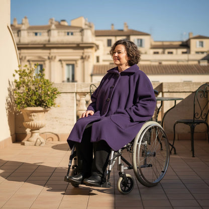 Warme Rolstoel Poncho van Zachte Fleece – Boris Industries