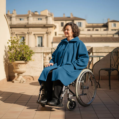 Warme Rolstoel Poncho van Zachte Fleece – Boris Industries