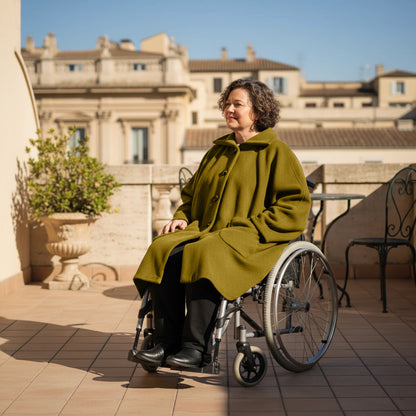 Warme Rolstoel Poncho van Zachte Fleece – Boris Industries