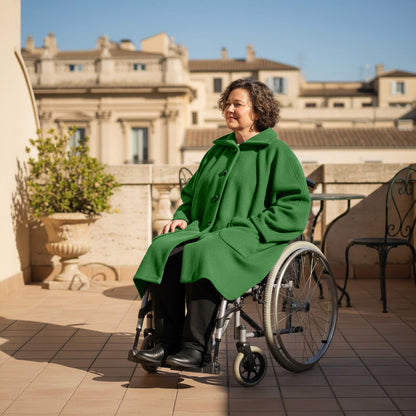 Warme Rolstoel Poncho van Zachte Fleece – Boris Industries