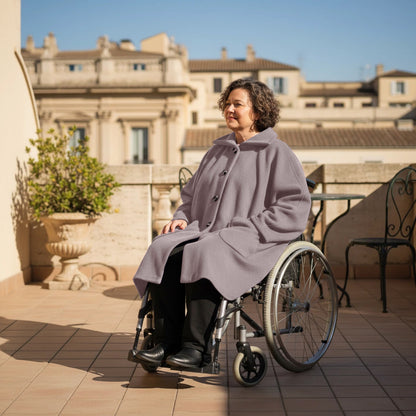 Warme Rolstoel Poncho van Zachte Fleece – Boris Industries