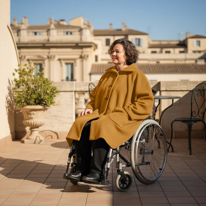 Warme Rolstoel Poncho van Zachte Fleece – Boris Industries