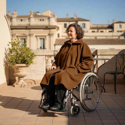 Warme Rolstoel Poncho van Zachte Fleece – Boris Industries