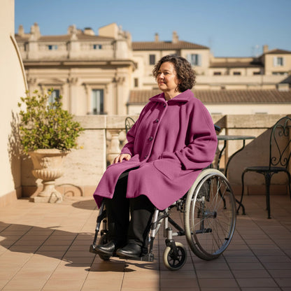 Warme Rolstoel Poncho van Zachte Fleece – Boris Industries