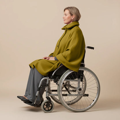 Warme Rolstoel Poncho van Zachte Fleece – Boris Industries