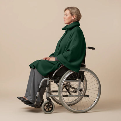 Warme Rolstoel Poncho van Zachte Fleece – Boris Industries