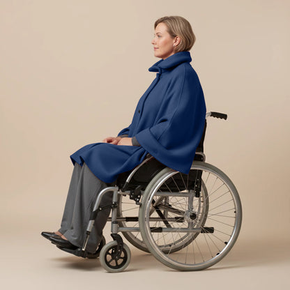 Warme Rolstoel Poncho van Zachte Fleece – Boris Industries