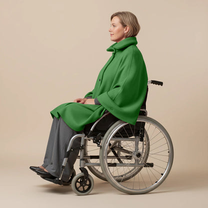 Warme Rolstoel Poncho van Zachte Fleece – Boris Industries