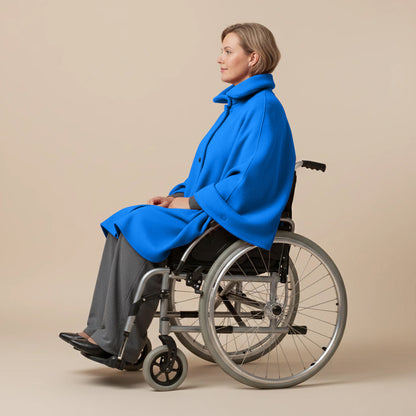 Warme Rolstoel Poncho van Zachte Fleece – Boris Industries