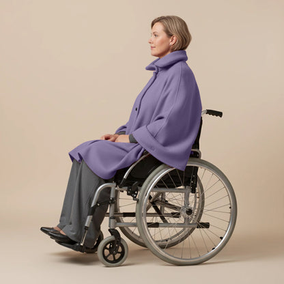 Warme Rolstoel Poncho van Zachte Fleece – Boris Industries