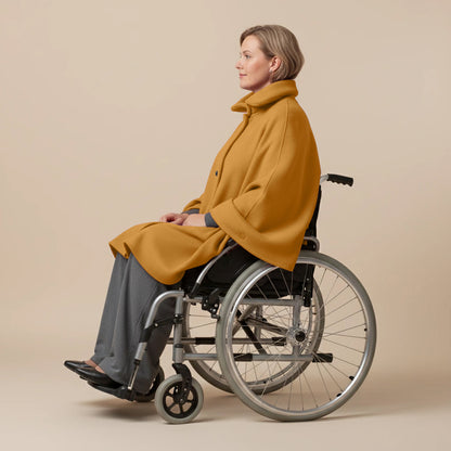 Warme Rolstoel Poncho van Zachte Fleece – Boris Industries