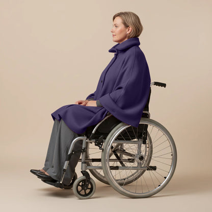 Warme Rolstoel Poncho van Zachte Fleece – Boris Industries