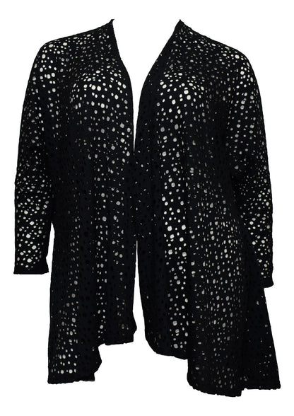 Boris Industries zwart wijd vest met gaten, zonder sluiting, geschikt voor maat 42 t/m 50.