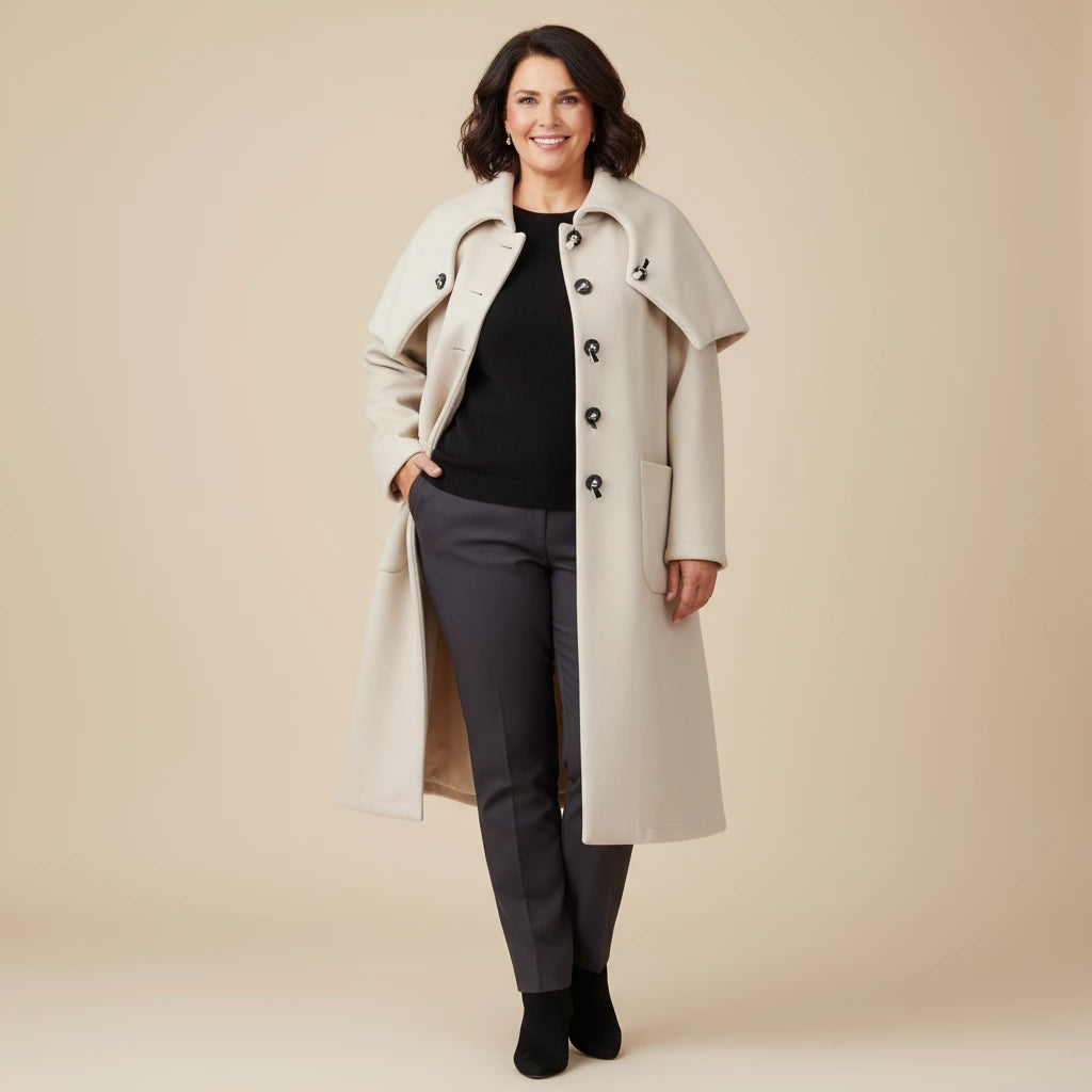 A-lijn Jas met Vouwkraag – Boris Industries