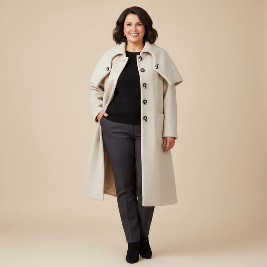 A-lijn Jas met Vouwkraag – Boris Industries