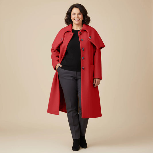 A-line Coat with Fold Collar – Boris Industries