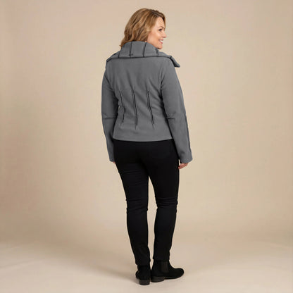 Boris Industries Giacca in Fleece con Cuciture Colorate