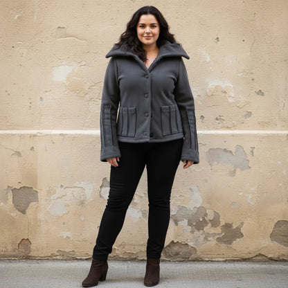 Fleece Jasje Met Contrastnaden – Boris Industries