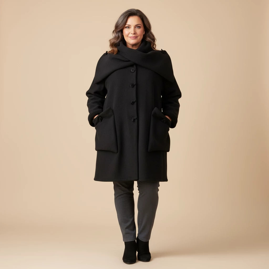 Lange Fleecejas Met Sjaalkraag – Boris Industries