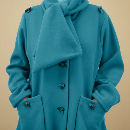 Boris Industries Giacca in Fleece con Collo Sciallato