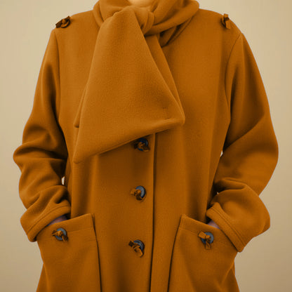 Boris Industries Giacca in Fleece con Collo Sciallato