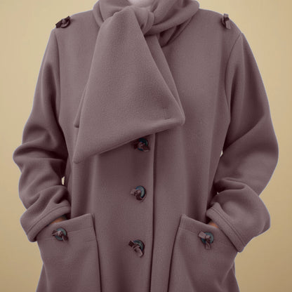 Boris Industries Giacca in Fleece con Collo Sciallato