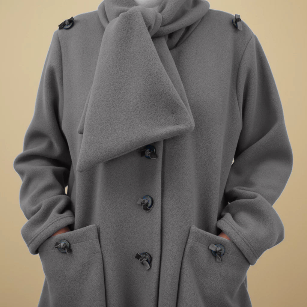 Boris Industries Giacca in Fleece con Collo Sciallato