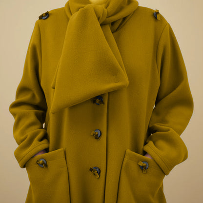 Boris Industries Giacca in Fleece con Collo Sciallato