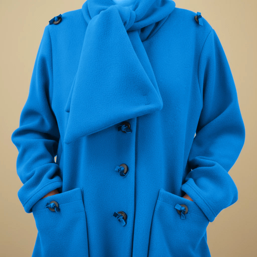 Boris Industries Giacca in Fleece con Collo Sciallato