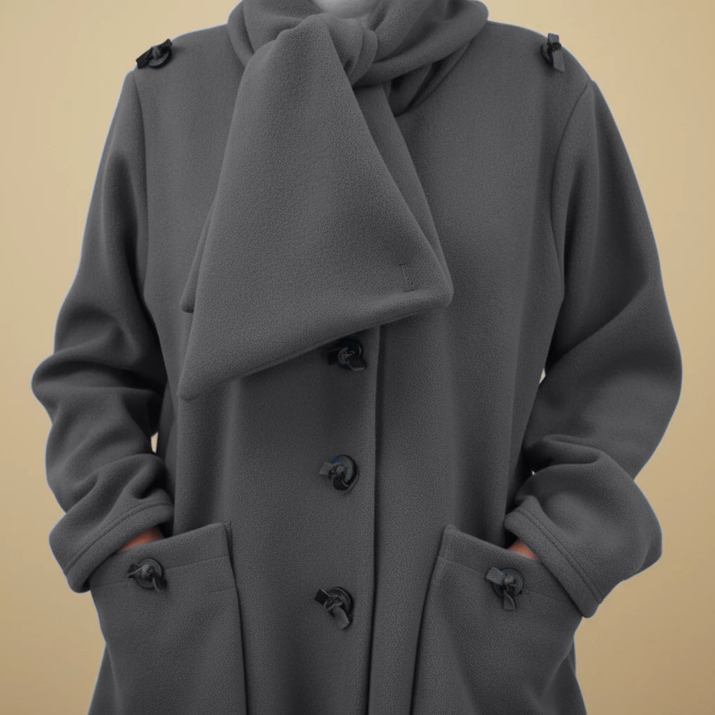 Boris Industries Giacca in Fleece con Collo Sciallato