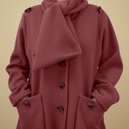 Boris Industries Giacca in Fleece con Collo Sciallato