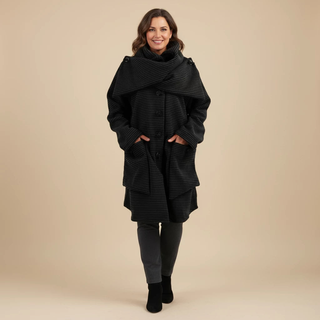 Lange Fleecejas Met Sjaalkraag – Boris Industries