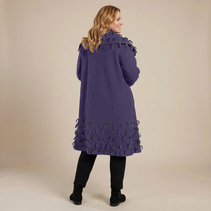 Boris Industries Giacca in Fleece con Strisce