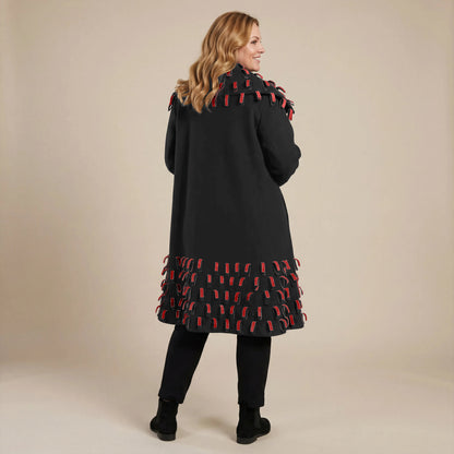 Boris Industries Giacca in Fleece con Strisce