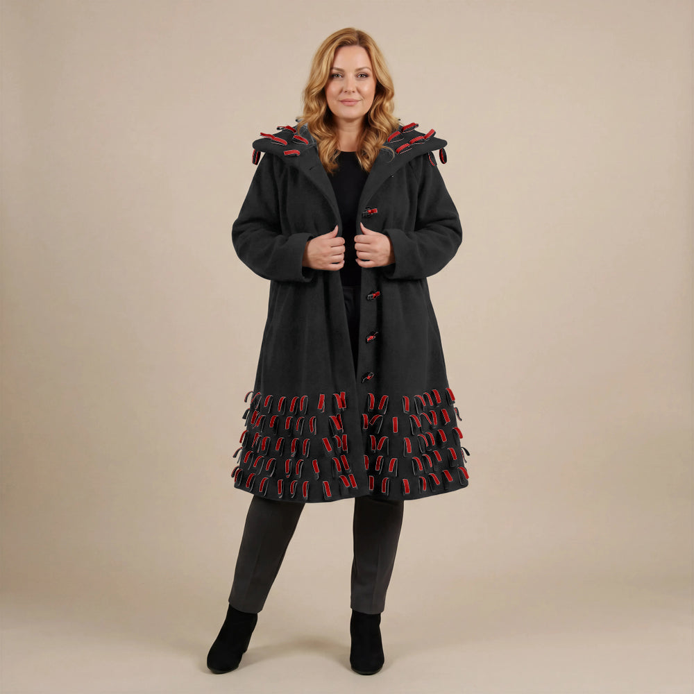 Boris Industries Giacca in Fleece con Strisce