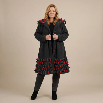 Boris Industries Giacca in Fleece con Strisce