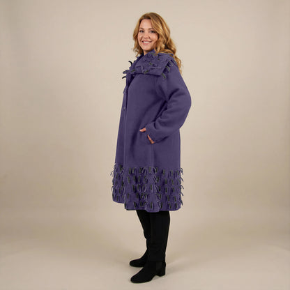 Boris Industries Giacca in Fleece con Strisce