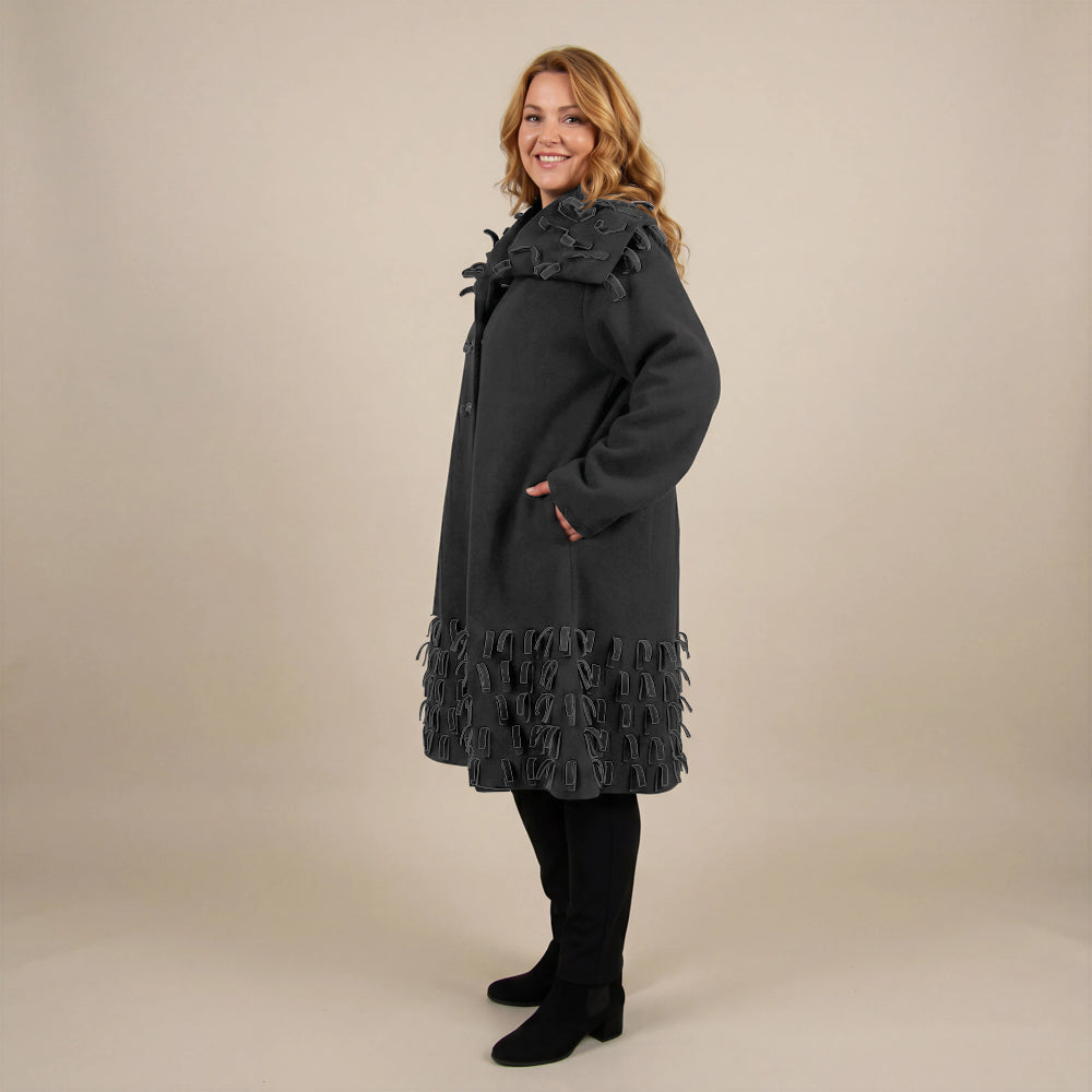 Boris Industries Giacca in Fleece con Strisce