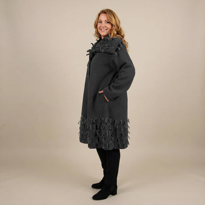 Boris Industries Giacca in Fleece con Strisce