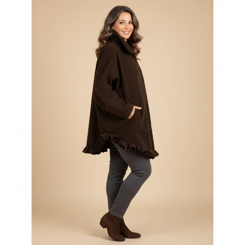 Fleece Ponchojas Met Cirkelaccent – Boris Industries