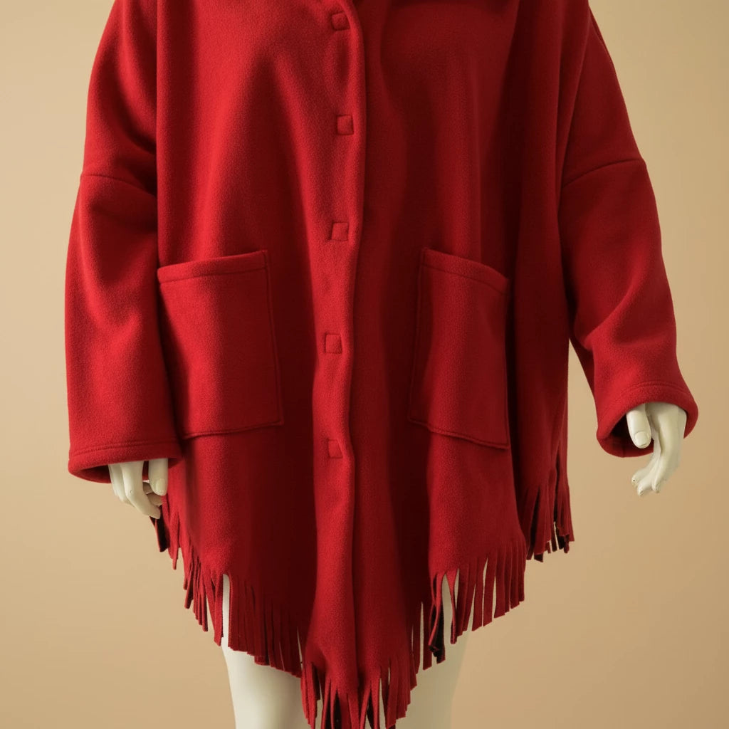 Fleece Ponchojas Met Franjes – Boris Industries