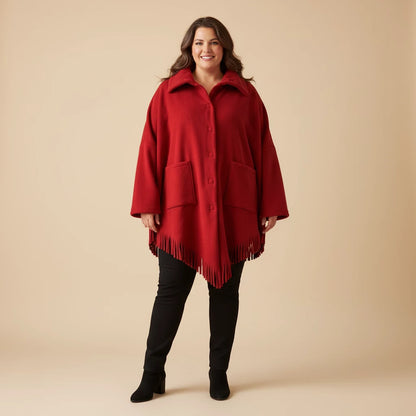 Fleece Ponchojas Met Franjes – Boris Industries
