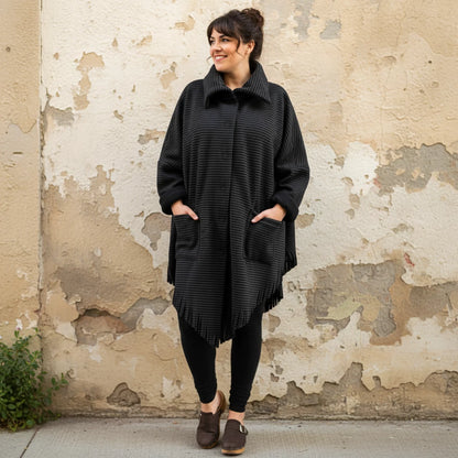 Fleece Ponchojas Met Franjes – Boris Industries