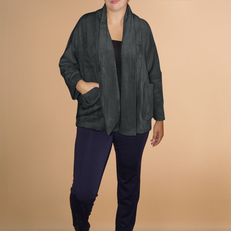 Wijd Vest Met Zachte Tricot – Boris Industries