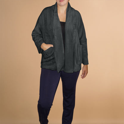 Wijd Vest Met Zachte Tricot – Boris Industries