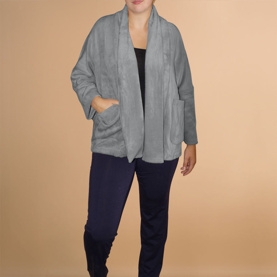 Wijd Vest Met Zachte Tricot – Boris Industries