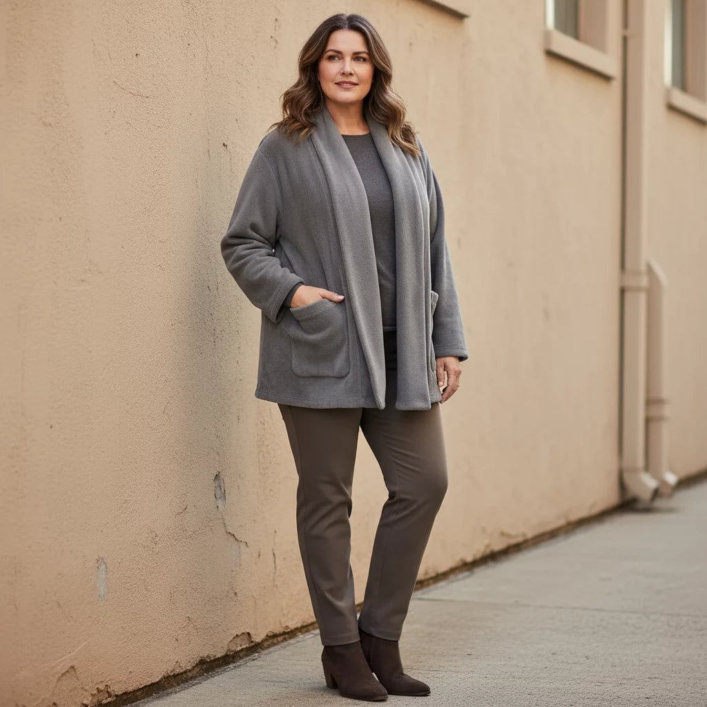 Wijd Vest Met Zachte Tricot – Boris Industries